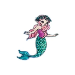Applicatie - Zeemeermin Roze/Turquoise