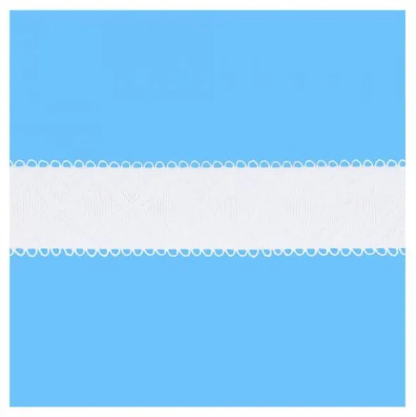 BH Elastiek Picot 19mm - Wit