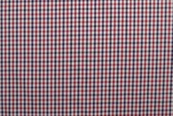 Blousestof - dark red/navy/white