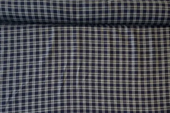 Blousestof - Light Grey/Navy/Dark Grey