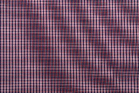 Blousestof - red/navy/white