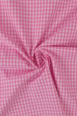 Blousestof - Ruitje Roze