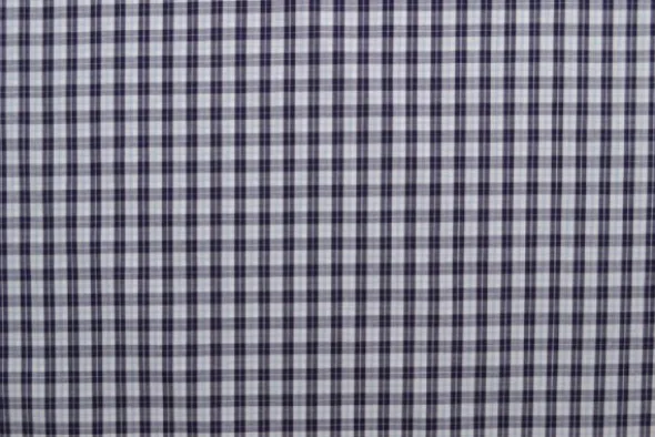 Blousestof - vintage blue/navy/white