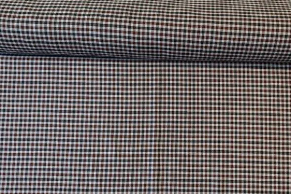 Blousestof - Warm Brown/Antracite/Light Grey
