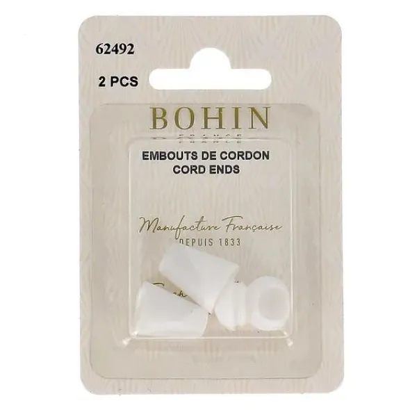 Bohin - Koordeind groot - 13,5x22x5mm wit
