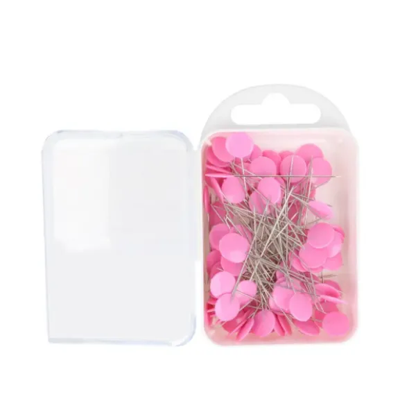 Bohin Kopspelden Rond Fuchsia - 42x0,55mm