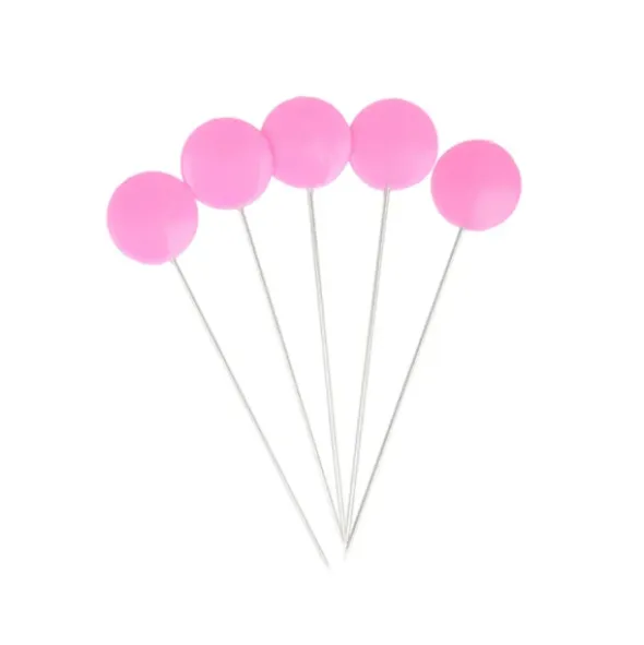Bohin Kopspelden Rond Fuchsia - 42x0,55mm