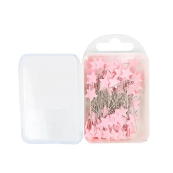 Bohin Kopspelden Ster Light Pink - 42x0,55mm