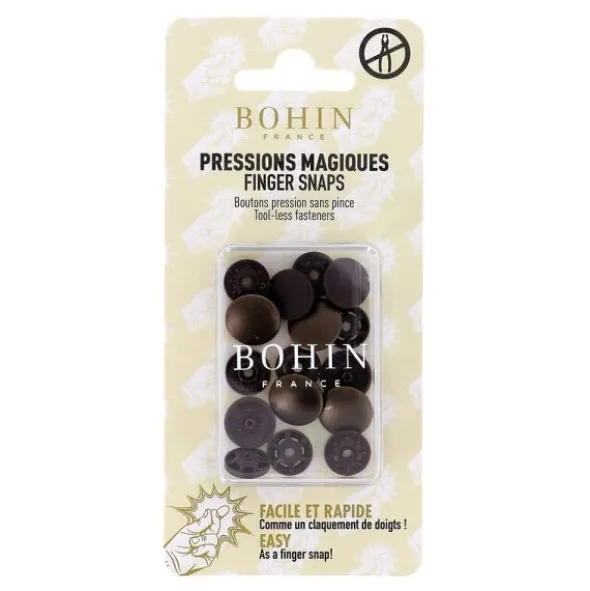 Bohin - Magische drukknoop 14mm - Bronze