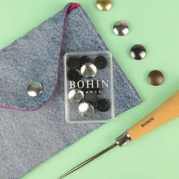 Bohin - Magische drukknoop 14mm - Bronze