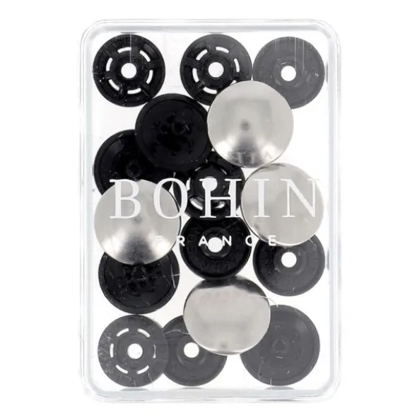 Bohin - Magische drukknoop 14mm - Silver