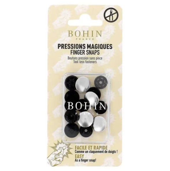 Bohin - Magische drukknoop 14mm - Silver
