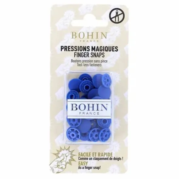 Bohin - Magische drukknopen 13mm - Royal Blue
