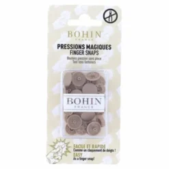 Bohin - Magische drukknopen 13mm - Beige