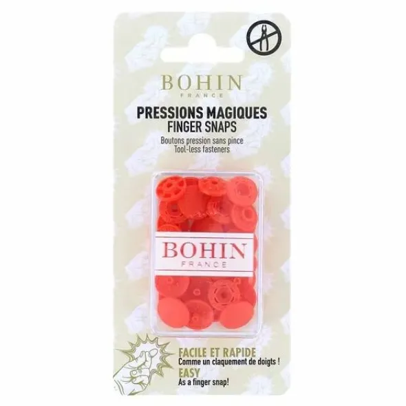 Bohin - Magische drukknopen 13mm - Orange