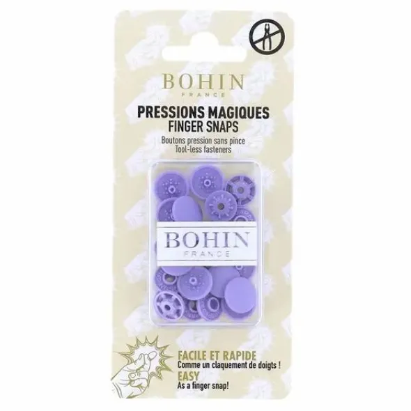 Bohin - Magische drukknopen 13mm - Lilac