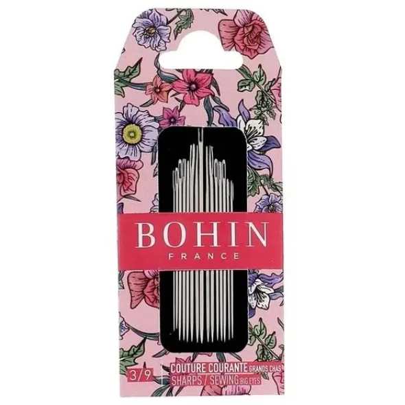 Bohin Naainaalden Sharp 3/9 - Pink Flowers