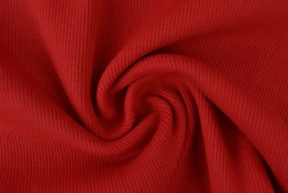 Boordstof Rib - Rood - 01