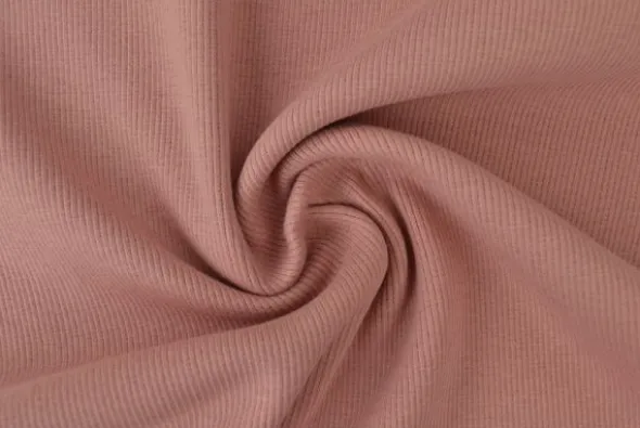 Boordstof Rib - Vintage Roze - 37