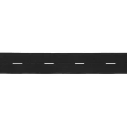 Bosje Knoopsgatenelastiek 20mm - Zwart - 2.5 meter