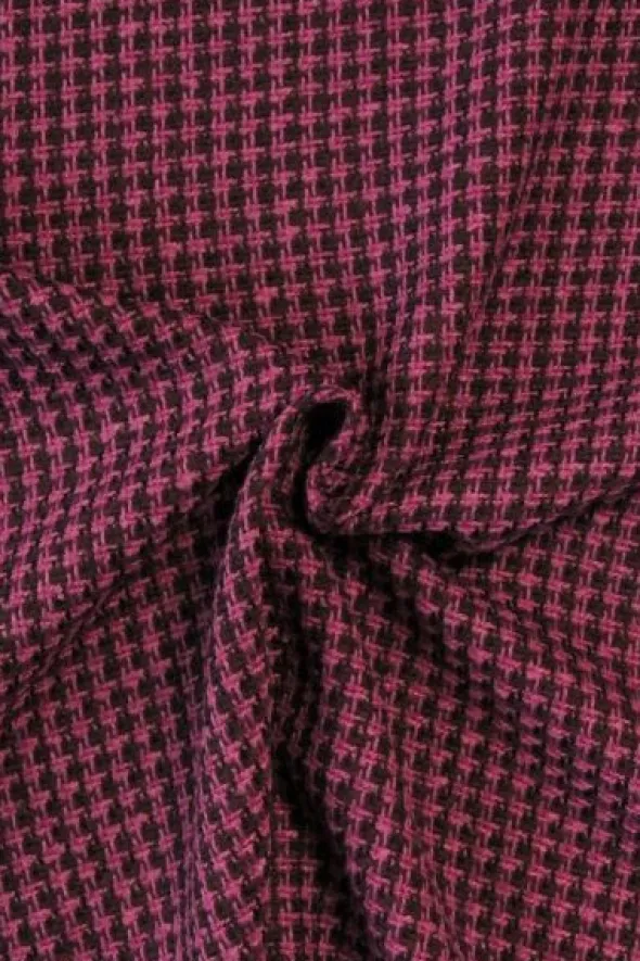 bouclé - Grafisch Aubergine/Roze/Lila
