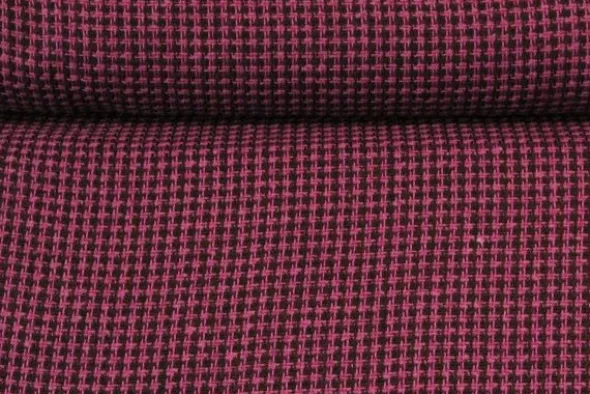 bouclé - Grafisch Aubergine/Roze/Lila