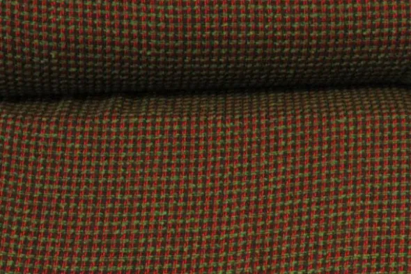 bouclé - Grafisch Paars/Rood/Groen