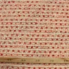 bouclé - Kleine Lijnen Ecru/Rood/Oranje/Zilver