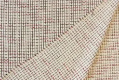 Bouclé - Kleine Ruit Zwart/Creme/Roze