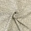 bouclé - Klein Ruitje Zwart/Wit/Zilver