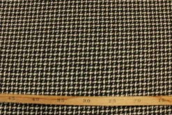bouclé - Mini Ruitje Zwart/Wit/Goud