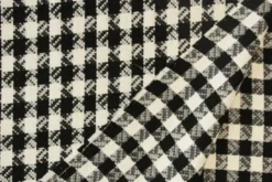Bouclé - Pied de Coq Zwart/Wit