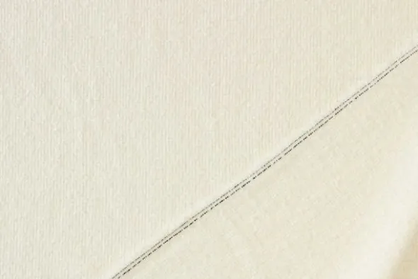 Bouclé - Relief Lijnen Zacht Wit