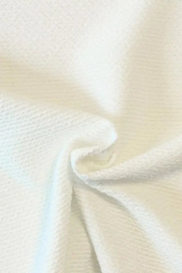 bouclé - relief Wit