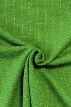 bouclé - Ruit Grasgroen