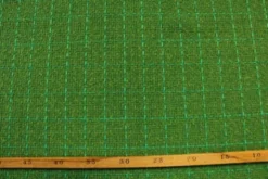 bouclé - Ruit Grasgroen