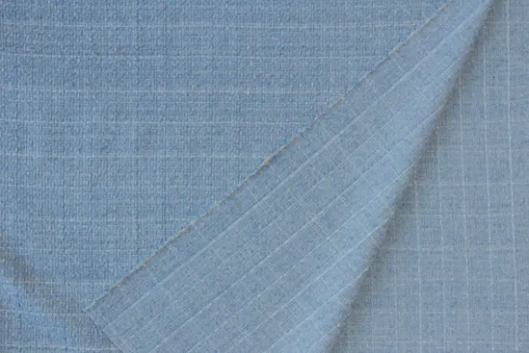 bouclé - Ruitje lavendel/Blauw