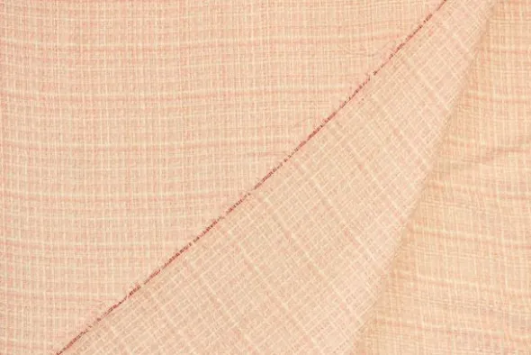 bouclé - Ruitje Licht Roze/Wit/Goud