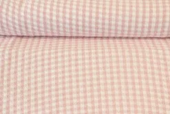 Bouclé - ruit Oud Roze/Wit