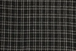 bouclé - Ruit Zwart/Wit/Transparant sparkle
