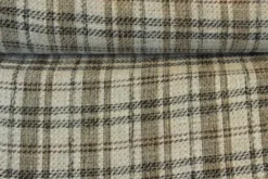 bouclé - Tartan Ruit Beige/Wit/Zwart/Roest