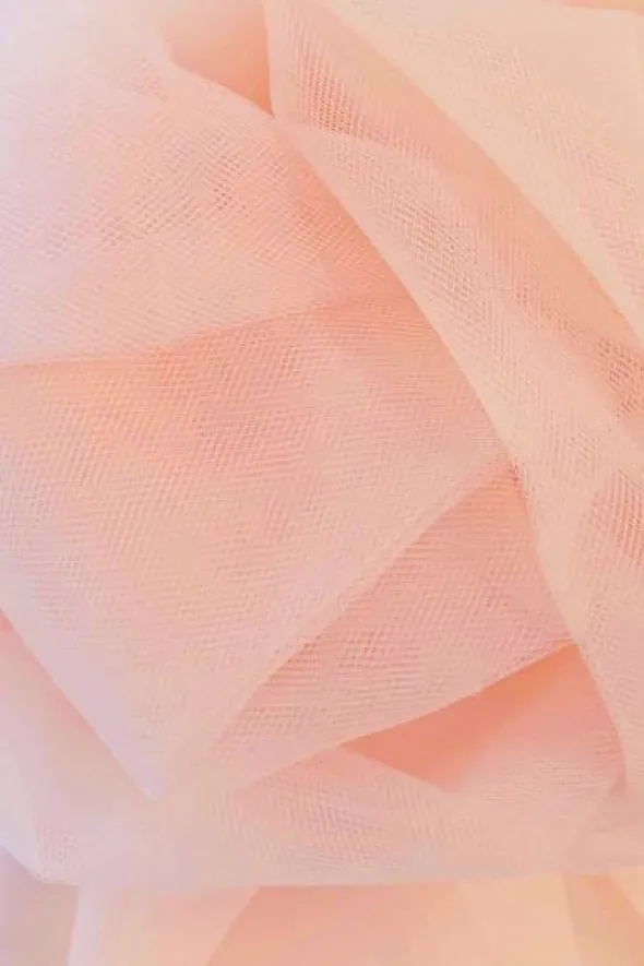 Brandvertragende Tule - 300cm - Salmon/Pink