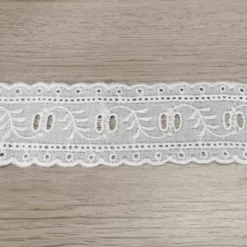 broderie band - Wit - 39mm