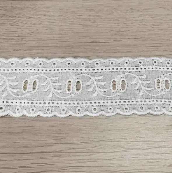 broderie band - Wit - 39mm