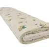 Broderie Katoen Print - Tiny Yellow Flowers on White