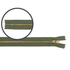 Broek Rits Koper - Niet Deelbaar -888 - Mossgreen -8 cm