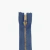 Broek Rits Koper - Niet Deelbaar -839L - Denim Blue/Grey-8 cm