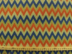 Canvas - Zigzag Coral/Blue/Beige