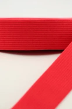 Ceintuurelastiek Rood - 60 mm