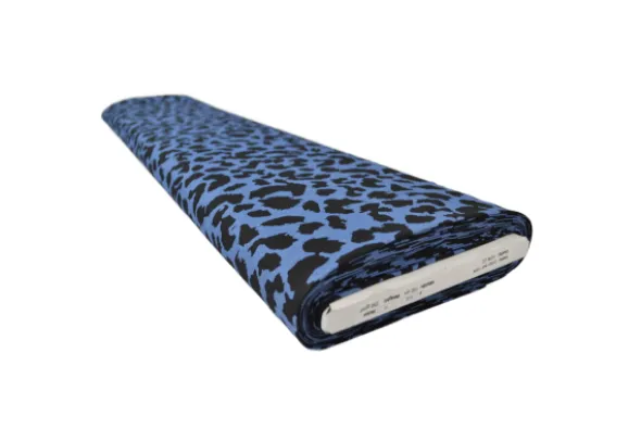 Chambray Animal Spots - Old Blue